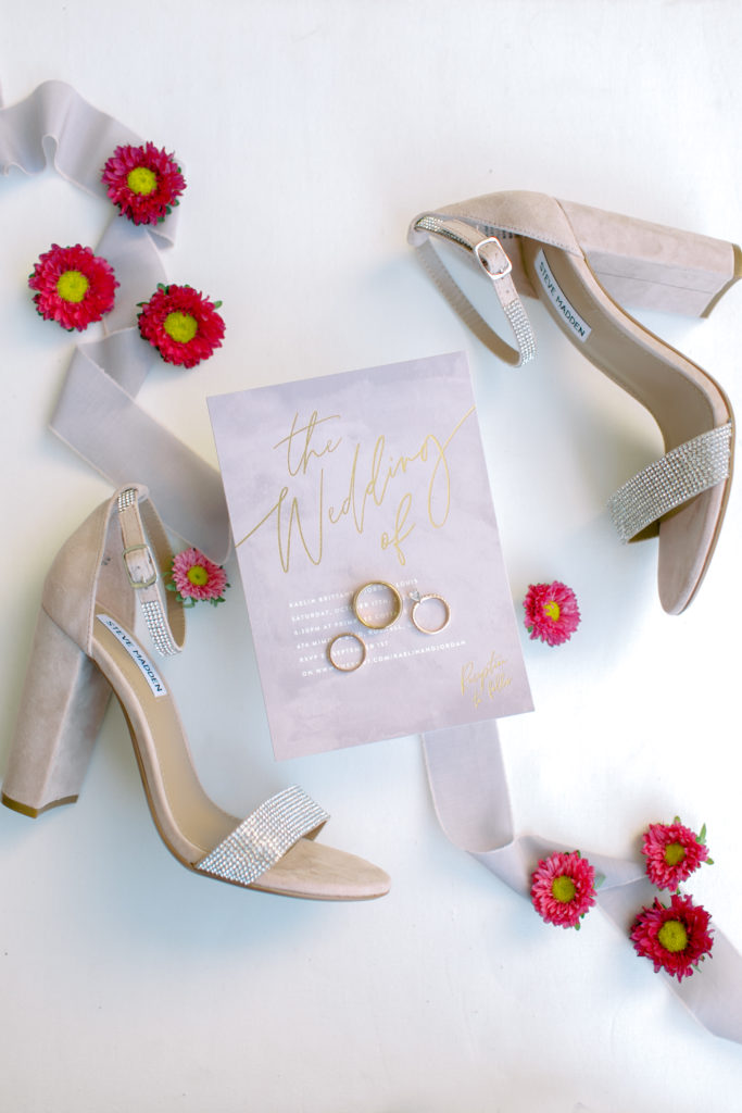Wedding Ring and Shoe Details at a Atlanta, Georgia Wedding