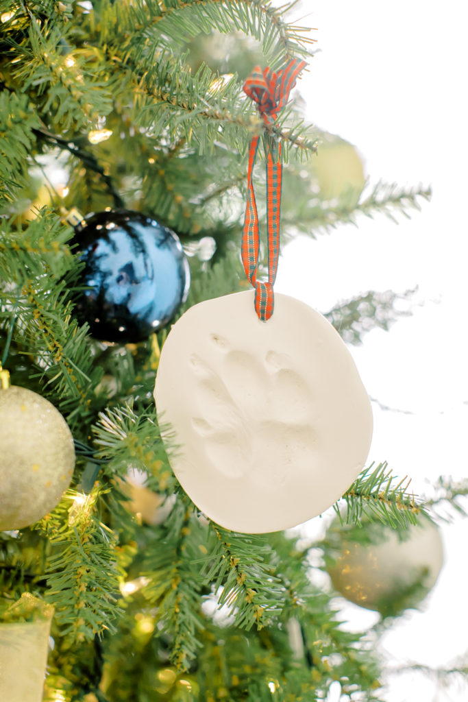 dog pawprint ornament
