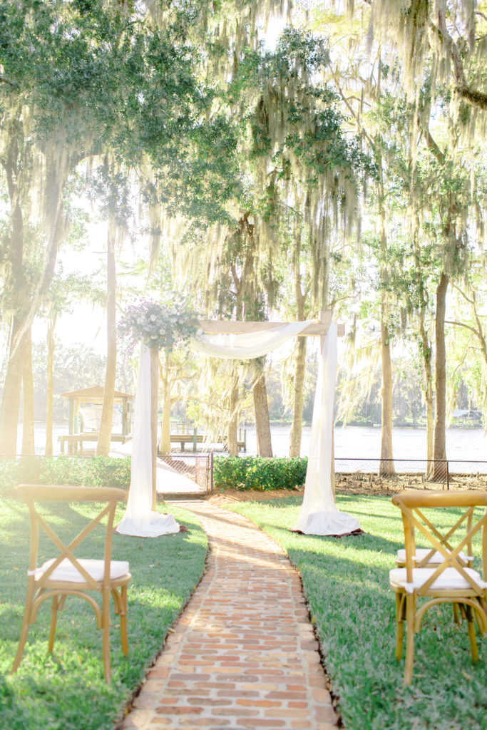 ceremony space by the water | micro wedding in jacksonville, florida | Jacksonville, Wedding Photographer | Photo by Mary Catherine Echols