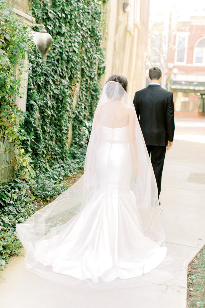 first look with bride and groom | Photo by Mary Catherine Echols