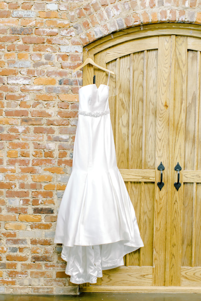 dress hanging up at the bleckley station in anderson, sc | Photo by Mary Catherine Echols
