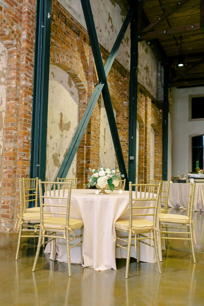 reception tables at bleckley station  | photo by mary catherine echols, a jacksonville florida based photographer