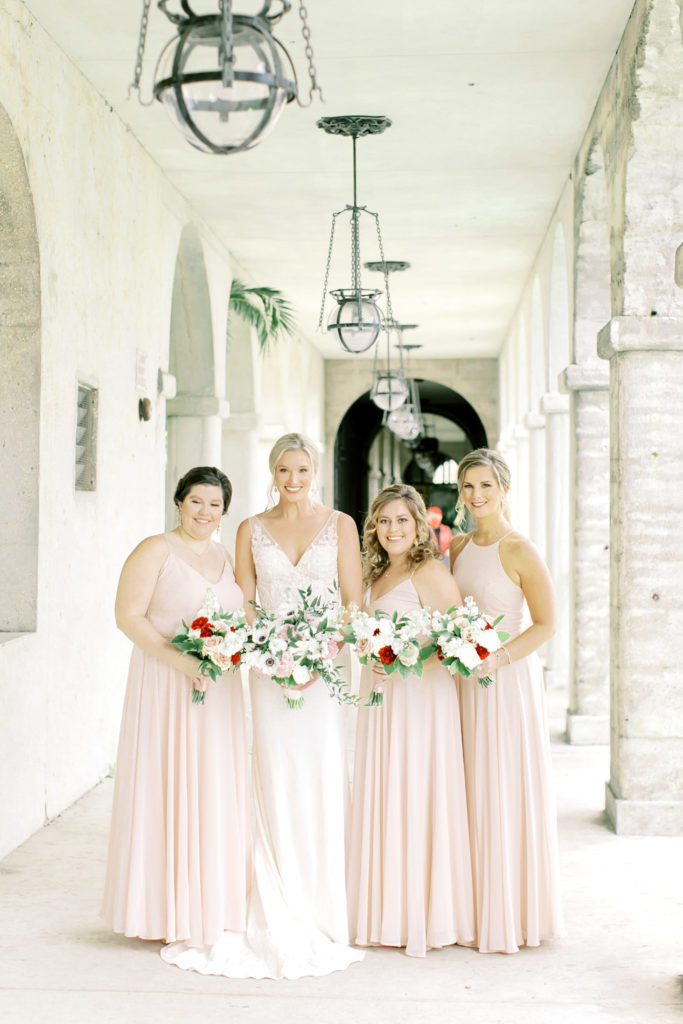 bride and bridesmaids at the lightner museum | Photo by Mary Catherine Echols, a photographer based out of Jacksonville, Florida