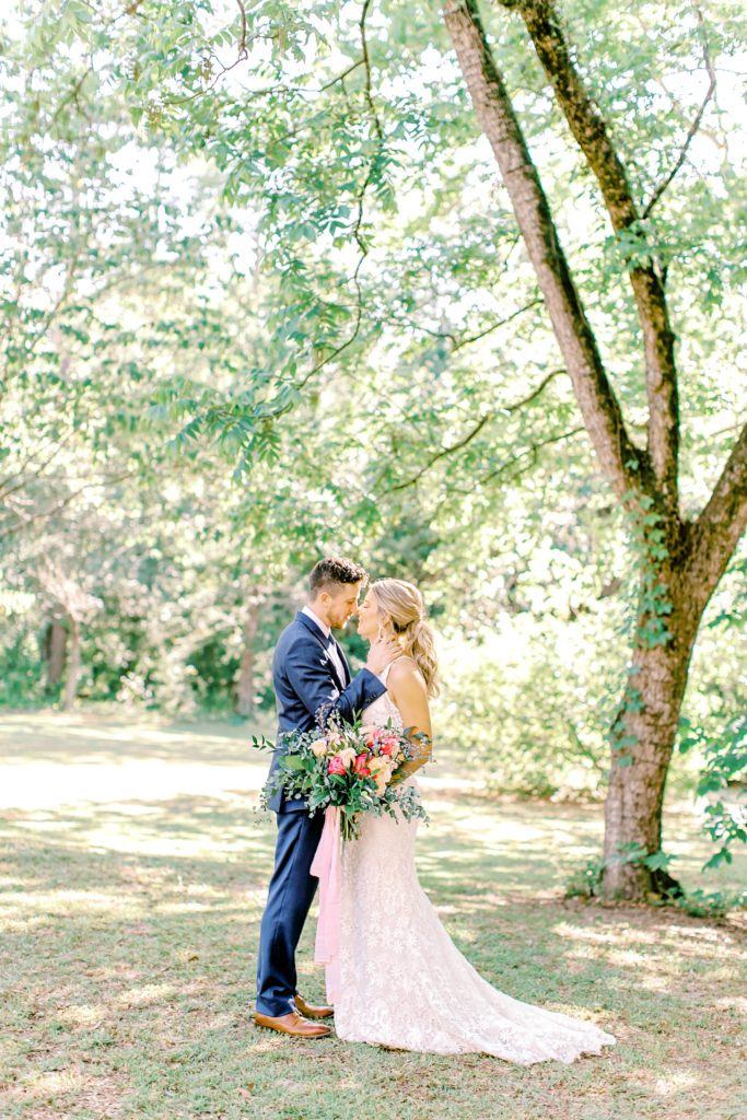 wavering place elopement, bride and groom kiss | photo by mary catherine echols