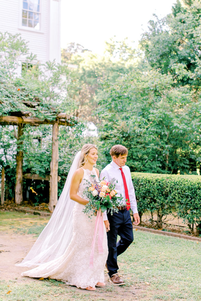 dad walks bride down the aisle | photo by mary catherine echols