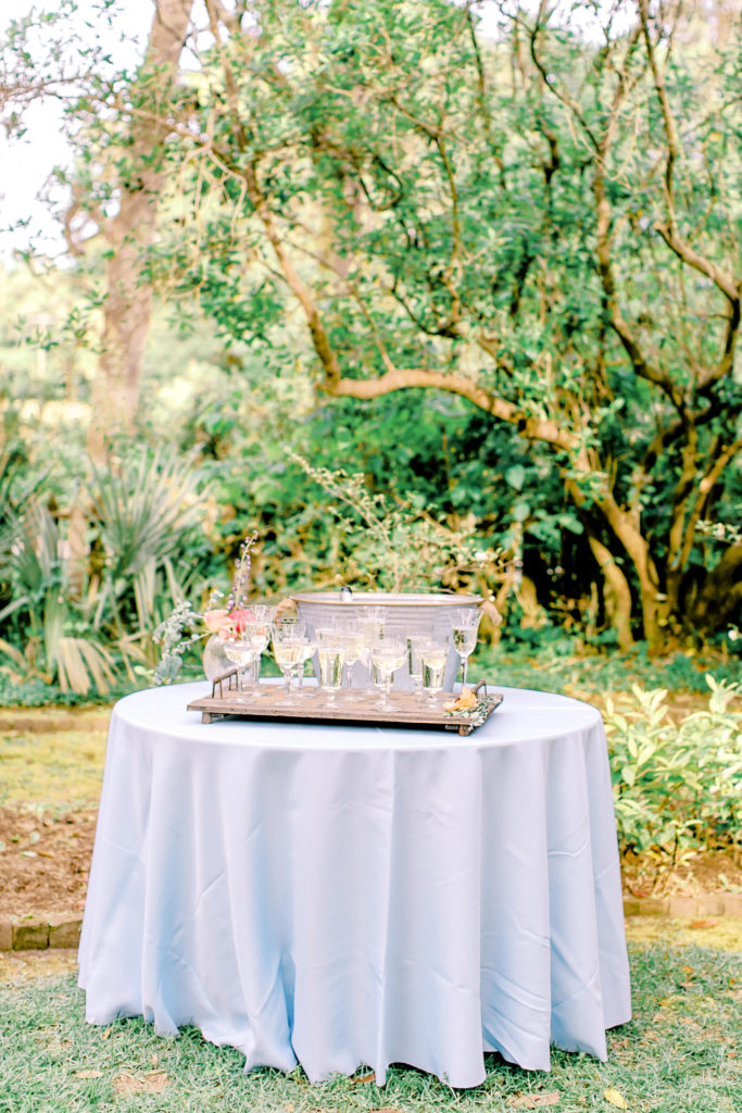 elopement reception boho drink table | photo by mary catherine echols