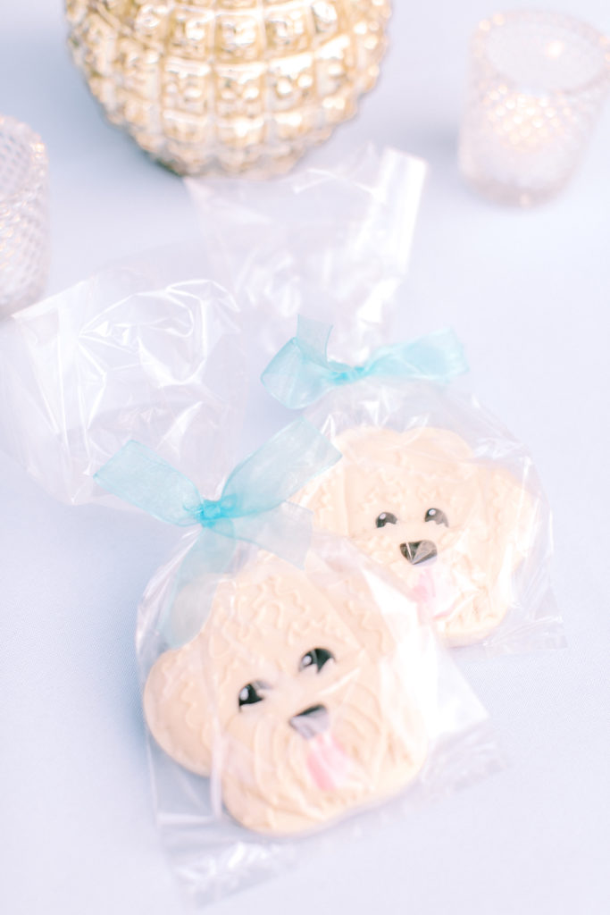 golden doodle sugar cookies at reception | photo by mary catherine echols